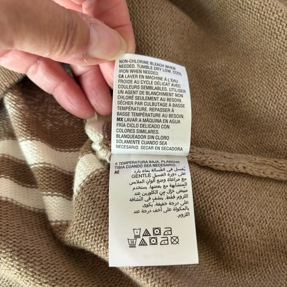 Karen Scott Woman 1/4 Zip Mock Neck Sweater Chestnut Heather, 3X, NWT - Picture 9 of 12